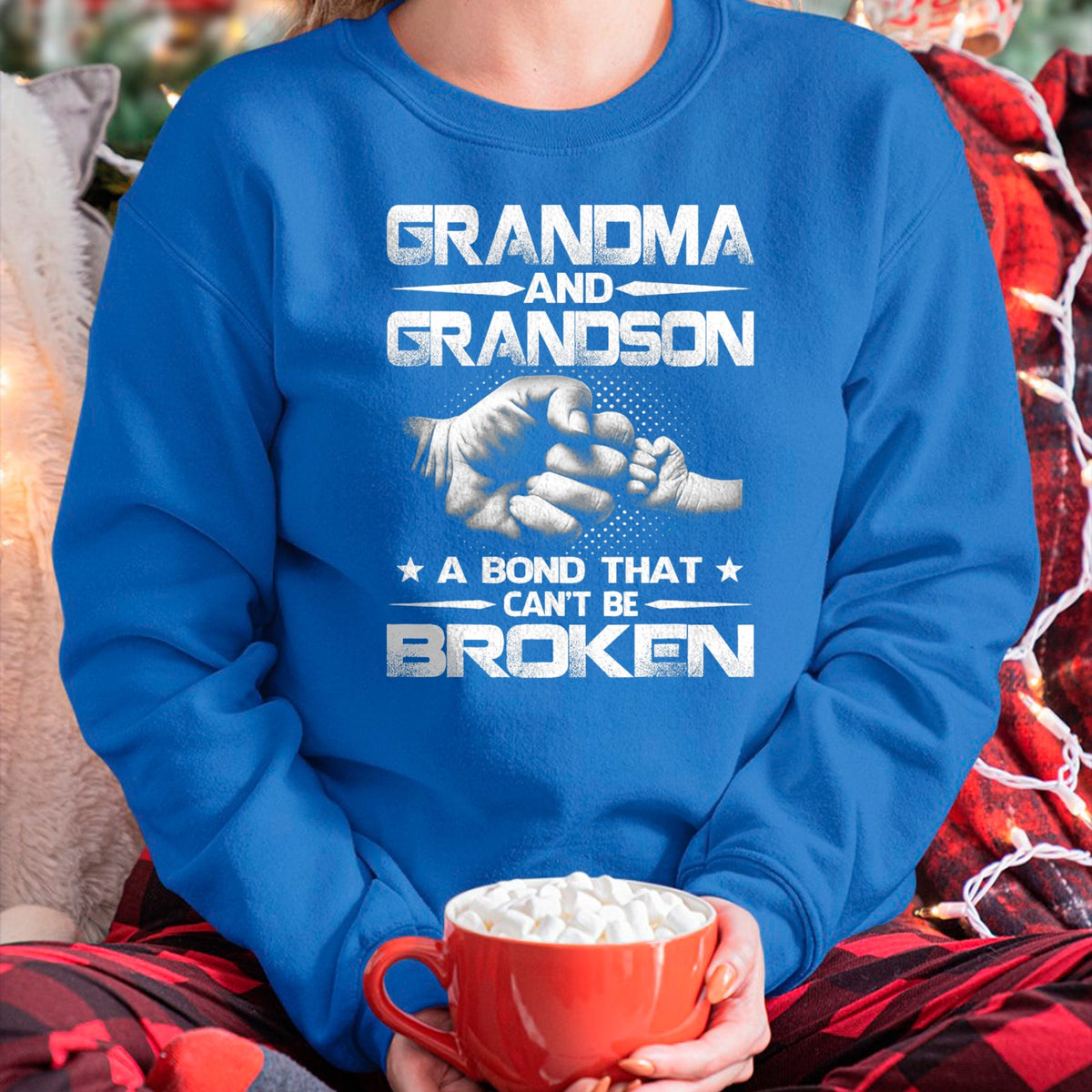 Best Grandma Shirt, Proud Grandma Unisex T-Shirt/Hoodie/Sweatshirt HLT00 - Grandma and Grandson A binding that won't be broken T-Shirt (1)