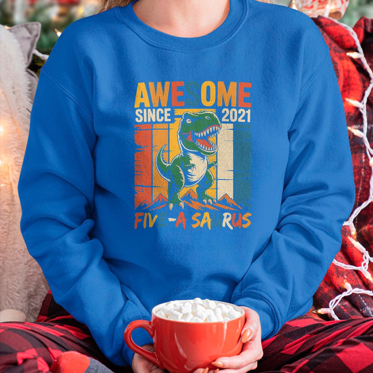 Best Dinosaur Lover Shirt, Funny Dinosaur UnisexT-Shirt/Hoodie/Sweatshirt HLT00 - 5 Year Old Dinosaur 5th Birthday Five Saurus Boys Kids T-Shirt