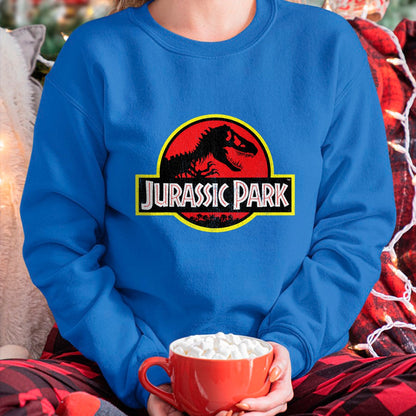 Best Dinosaur Lover Shirt, Funny Dinosaur UnisexT-Shirt/Hoodie/Sweatshirt HLT00 - Jurassic Park Vintage Distressed Logo T-Shirt - Classic Fit, Crew Neck, Short Sleeve, Black