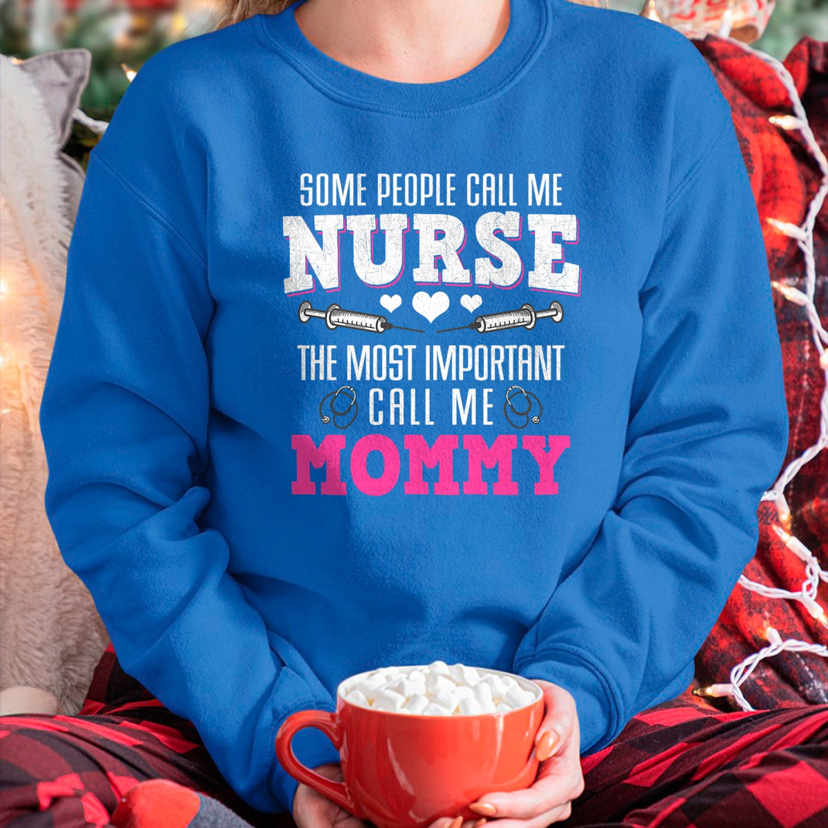 Funny Nurse Shirt, Nurse Unisex T-Shirt/Hoodie/Sweatshirt HLT00 - Proud Nurse And Loving Mommy Best Mom Hero Mother's Day Gift T-Shirt