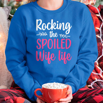 Best Wife Shirt, Wife and Husband Unisex T-Shirt/Hoodie/Sweatshirt HLT00 - Gift for wife T shirt, spoiled wife   Funny Spoiled Wife Art For Women Girls Husband Spoiled Wife Pr (33)