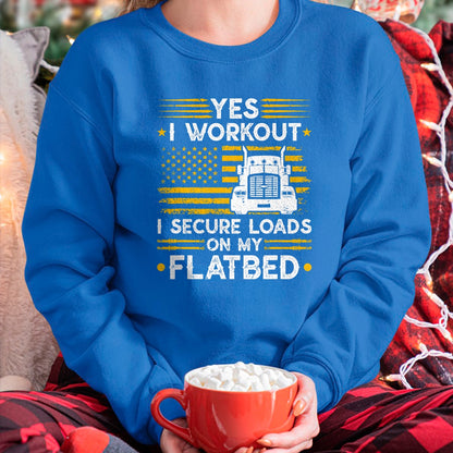 Best Truck Driver Life Shirt, Funny Trucker UnisexT-Shirt/Hoodie/Sweatshirt HLT00 - Flatbedder Truck Driver Secure Loads Flatbed Trucker T-Shirt