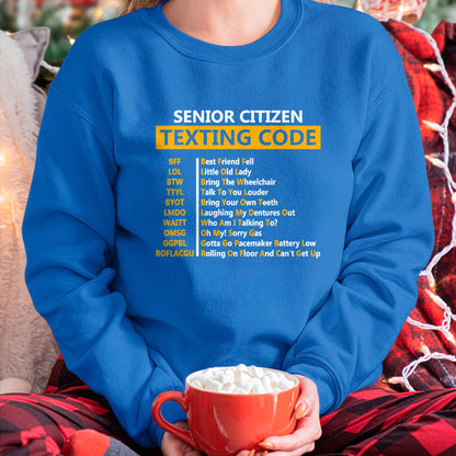 Best Grandpa Shirt, Proud Grandpa Unisex T-Shirt/Hoodie/Sweatshirt HLT00 - Funny Senior Citizen's Texting Code Design Gift for Grandpa T-Shirt