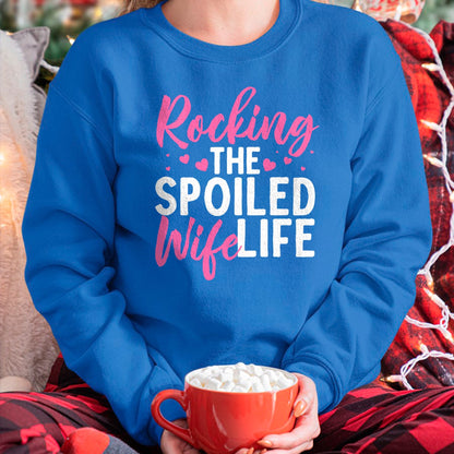 Best Wife Shirt, Wife and Husband Unisex T-Shirt/Hoodie/Sweatshirt HLT00 - Gift for wife T shirt, spoiled wife   Funny Spoiled Wife Art For Women Husband Spoiled Wife Life Pul