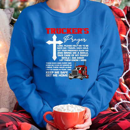 Best Truck Driver Life Shirt, Funny Trucker UnisexT-Shirt/Hoodie/Sweatshirt HLT00 - The prayer of truckers protect me, bring me home, van, truck driver T-Shirt