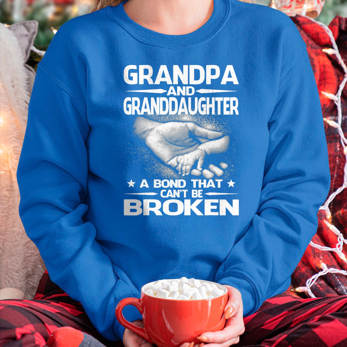 Best Grandpa Shirt, Proud Grandpa Unisex T-Shirt/Hoodie/Sweatshirt HLT00 - Grandpa And Granddaughter A Bond That Can't Be Broken T-Shirt (1)