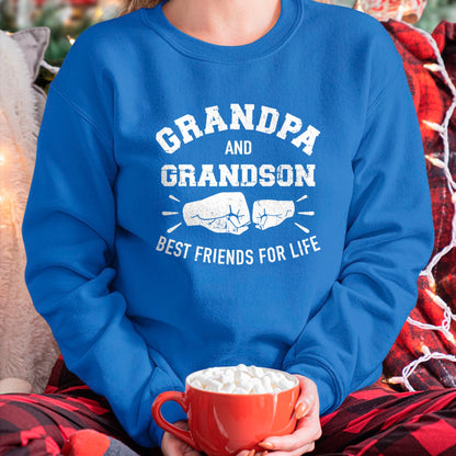 Best Grandpa Shirt, Proud Grandpa Unisex T-Shirt/Hoodie/Sweatshirt HLT00 - Grandpa and grandson friends for life T-Shirt