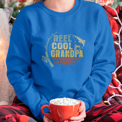 Best Grandpa Shirt, Proud Grandpa Unisex T-Shirt/Hoodie/Sweatshirt HLT00 -Funny Fishing Vintage Reel Cool Grandpa T-Shirt