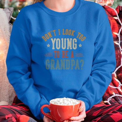 Best Grandpa Shirt, Proud Grandpa Unisex T-Shirt/Hoodie/Sweatshirt HLT00 - Don't I Look Too Young to Be A Grandpa Father's Day Papa T-Shirt (1)
