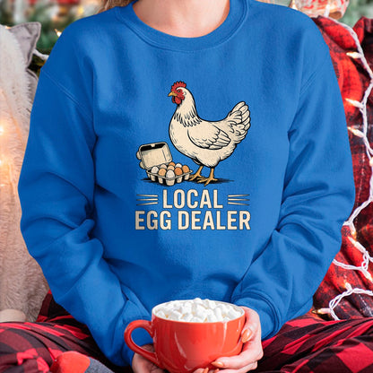 Best Farmer Life Shirt, Funny Farmer UnisexT-Shirt/Hoodie/Sweatshirt HLT00 - Vintage Local Egg Dealer Chicken Funny Farmer Easter T-Shirt