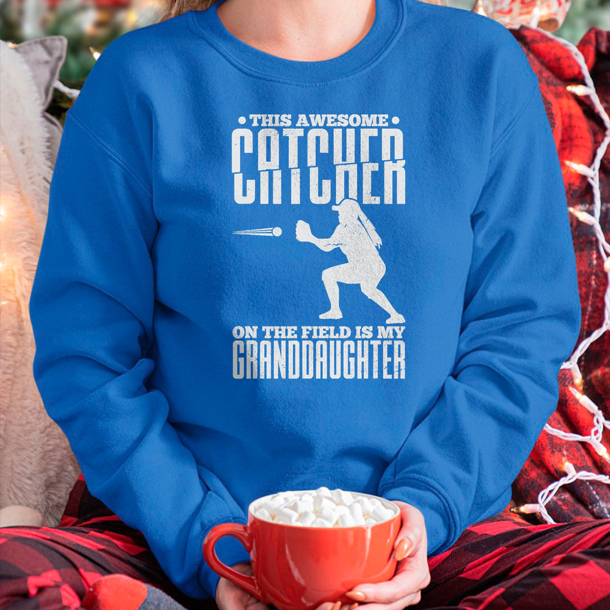 Best Grandpa Shirt, Proud Grandpa Unisex T-Shirt/Hoodie/Sweatshirt HLT00 - This Awesome Catcher On The Field Is My Granddaughter T-Shirt