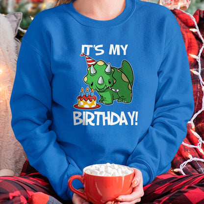 Best Dinosaur Lover Shirt, Funny Dinosaur UnisexT-Shirt/Hoodie/Sweatshirt HLT00 - OKAI Birthday Tees Unisex-Kids Triceratops Dinosaur Birthday T-Shirt, Black, Small