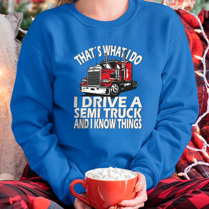 Best Truck Driver Life Shirt, Funny Trucker UnisexT-Shirt/Hoodie/Sweatshirt HLT00 - Thats what i do, Semi Truck driver T-Shirt