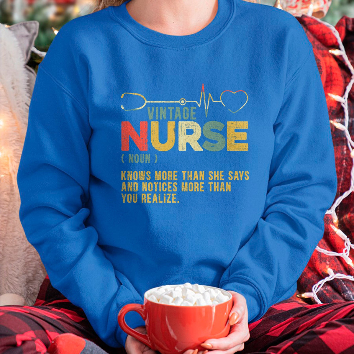 Funny Nurse Shirt, Nurse Unisex T-Shirt/Hoodie/Sweatshirt HLT00 - Vintage Nurse Definition Hospital Medical Registered Nursing T-Shirt