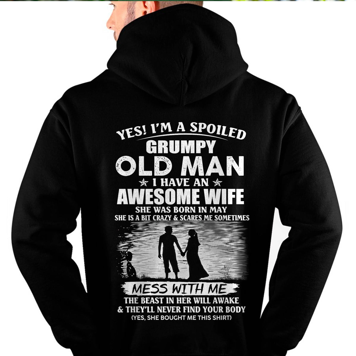 MAY - GRUMPY OLD MAN T-SHIRT – AWESOME WIFE GIFT FROM WIFE - HLT05 (SKU10-79-05)