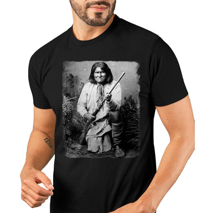 Native American T-Shirts, Vintage Native American Unisex T-Shirt/Hoodie/Sweatshirt HLT00 - Geronimo t shirt Warrior Native American T-Shirt (1)