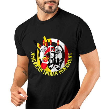 Native American T-Shirts, Vintage Native American Unisex T-Shirt/Hoodie/Sweatshirt HLT00 - Native American Pride Indian Movement T-Shirt