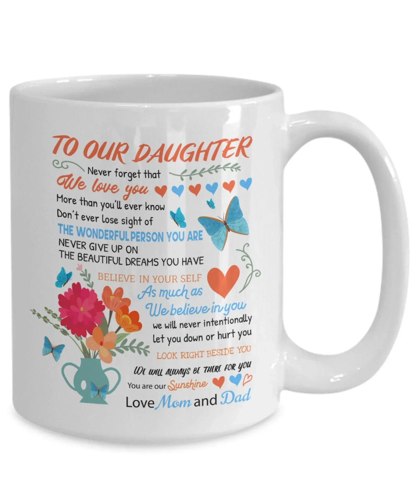TO DAUGHTER MUG - GIFT FROM MOM & DAD - HLT00