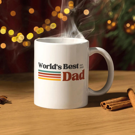 TO THE BEST DAD EST 2025 MUG - GIFT FROM DAUGHTER - HLT00