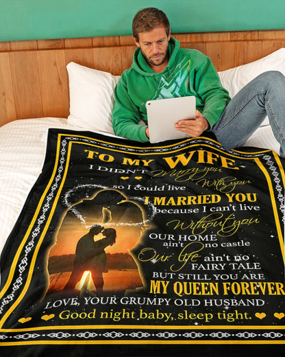 To My Wife Blanket- From Husband-HLT00 (SKUNOEL-45)