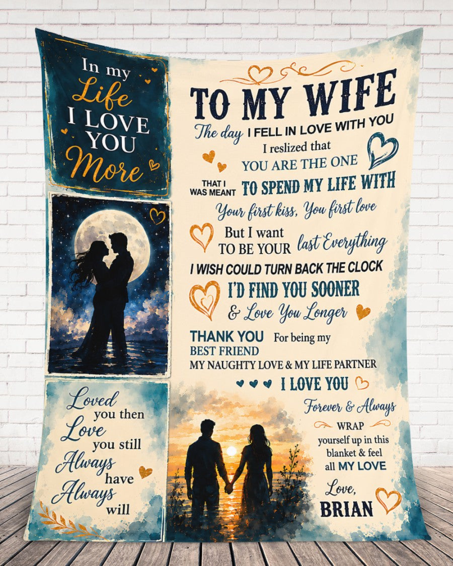 To My Wife Blanket- From Husband-HLT00 (SKU2608-581)
