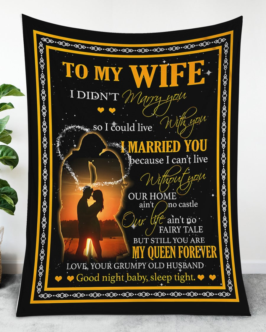 To My Wife Blanket- From Husband-HLT00 (SKUNOEL-45)