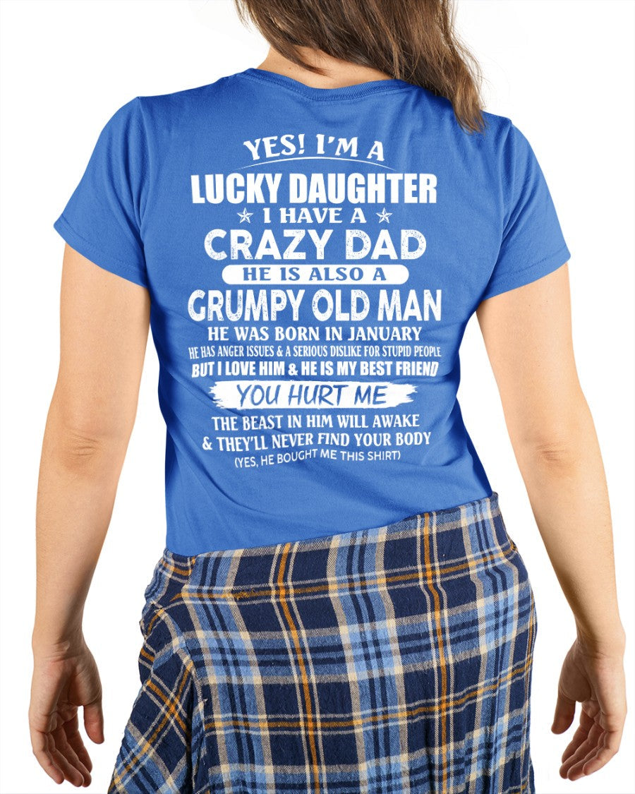 January - Awesome Grumpy Old Dad - Special gift for your daughter From Dad - HLT01 (SKU10-50-01)