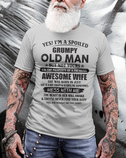 Awesome wife July- Perfect gift for your husband from wife  - kien07 (SKU96-68-07)
