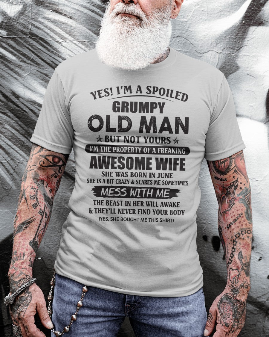 Awesome wife June - Perfect gift for your husband from wife  - kien06 (SKU96-68-06)