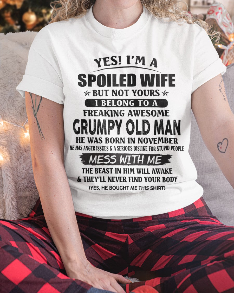 Grumpy Old Man November ��� Perfect gift for wife From Husband ��� HLT11 (