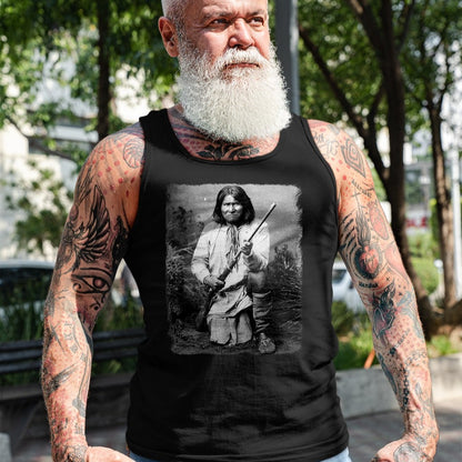 Native American T-Shirts, Vintage Native American Unisex T-Shirt/Hoodie/Sweatshirt HLT00 - Geronimo t shirt Warrior Native American T-Shirt (1)