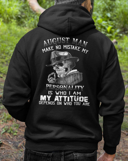 August Man Skull T-Shirt – Personality and Attitude Quote Tee - HLT08 (SKU08-38-08)