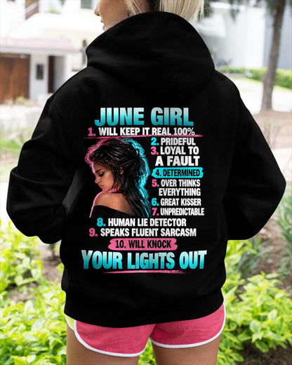 JUNE GIRL - WILL KEEP IT REAL 100% - SHIRT FOR WOMEN - HLT06 (SKU2609-373-06)