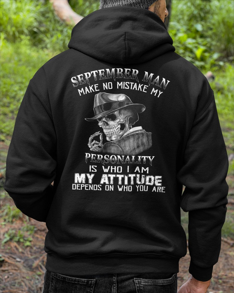 September Man Skull T-Shirt – Personality and Attitude Quote Tee - HLT09 (SKU08-38-09)