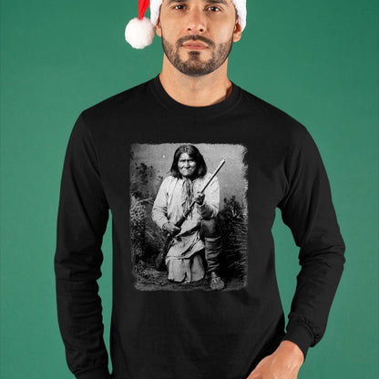 Native American T-Shirts, Vintage Native American Unisex T-Shirt/Hoodie/Sweatshirt HLT00 - Geronimo t shirt Warrior Native American T-Shirt (1)