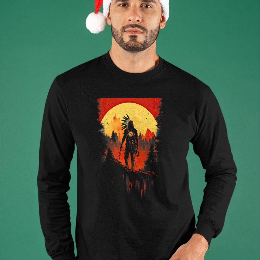 Native American T-Shirts, Vintage Native American Unisex T-Shirt/Hoodie/Sweatshirt HLT00 - Native American Heritage Chief T-Shirt (2)