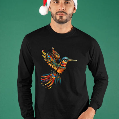 Native American T-Shirts, Vintage Native American Unisex T-Shirt/Hoodie/Sweatshirt HLT00 - Hummingbird Indian Tribal Art Indian Indigenous T-Shirt (1)