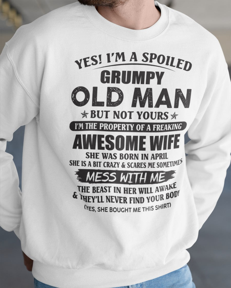 Awesome wife April - Perfect gift for your husband from wife - kien04 (SKU96-68-04)