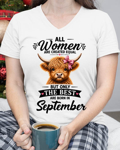 SEPTEMBER, WOMEN ARE CREATED EQUAL - SHIRT FOR WOMEN - HLT09 (SKU2608-14-09)