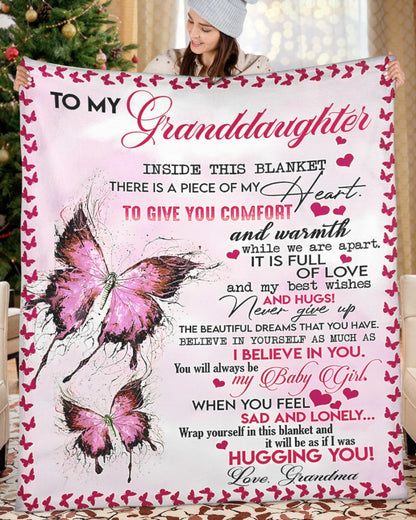 Special Gift for Your Granddaughter - From Grandma Blanket (SKUB12-05)