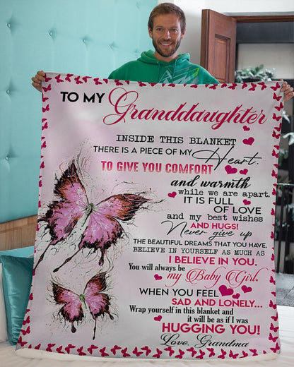 Special Gift for Your Granddaughter - From Grandma Blanket (SKUB12-05)