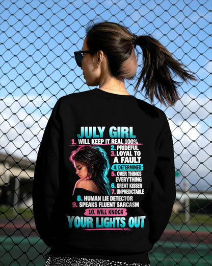 JULY GIRL - WILL KEEP IT REAL 100% - SHIRT FOR WOMEN - HLT07 (SKU2609-373-07)