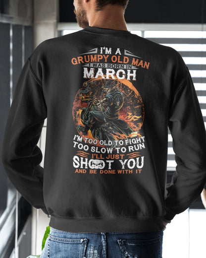 MARRCH - GRUMPY OLD MAN T-SHIRT – FUNNY BIKER TEE - PERFECT GIFT FOR MEN - HLT03 (SKU07-64-03)