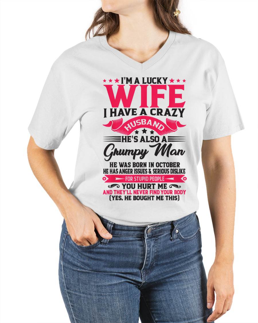 OCTOBER - TO MY WIFE - I'M A LUCKY WIFE - GIFT FROM HUSBAND - HLT10 (SKU10-136-10)