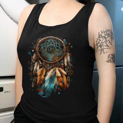 Native American T-Shirts, Vintage Native American Unisex T-Shirt/Hoodie/Sweatshirt HLT00 - Native American Dreamcatcher Indian Design T-Shirt (3)